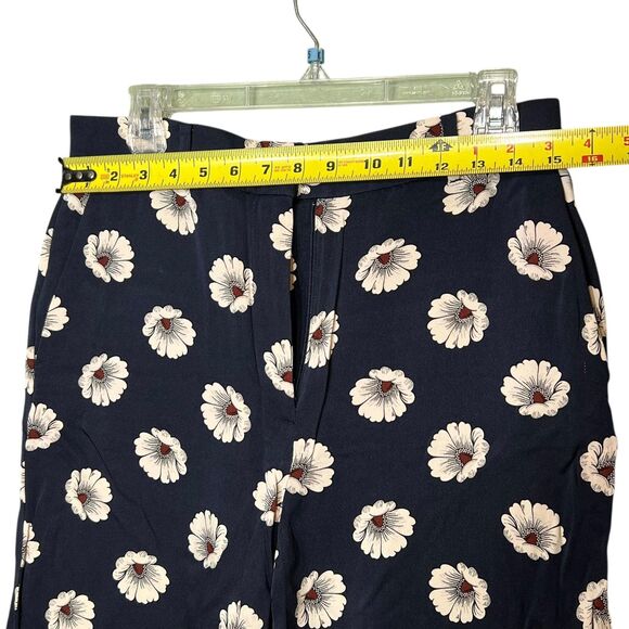 Ann Taylor Pants Womens 6 Floral Wide Leg Cropped Stretch Rayon Spandex Casual - Picture 6 of 12